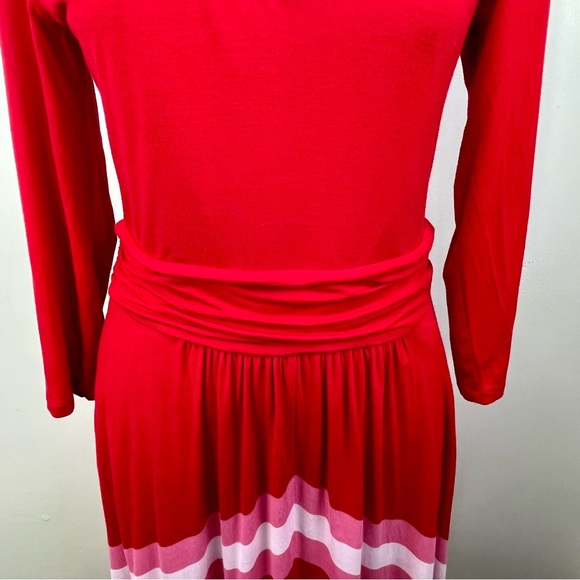Boden Juliet Poinsettia Jersey Midi Dress (Size 6 R) - Picture 7 of 13